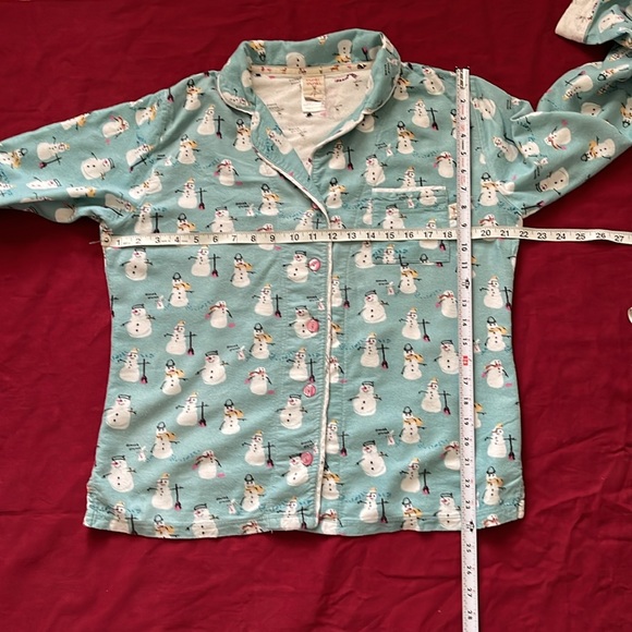 MunkiMunki Sz S Snowman Pajama Set - Picture 6 of 15